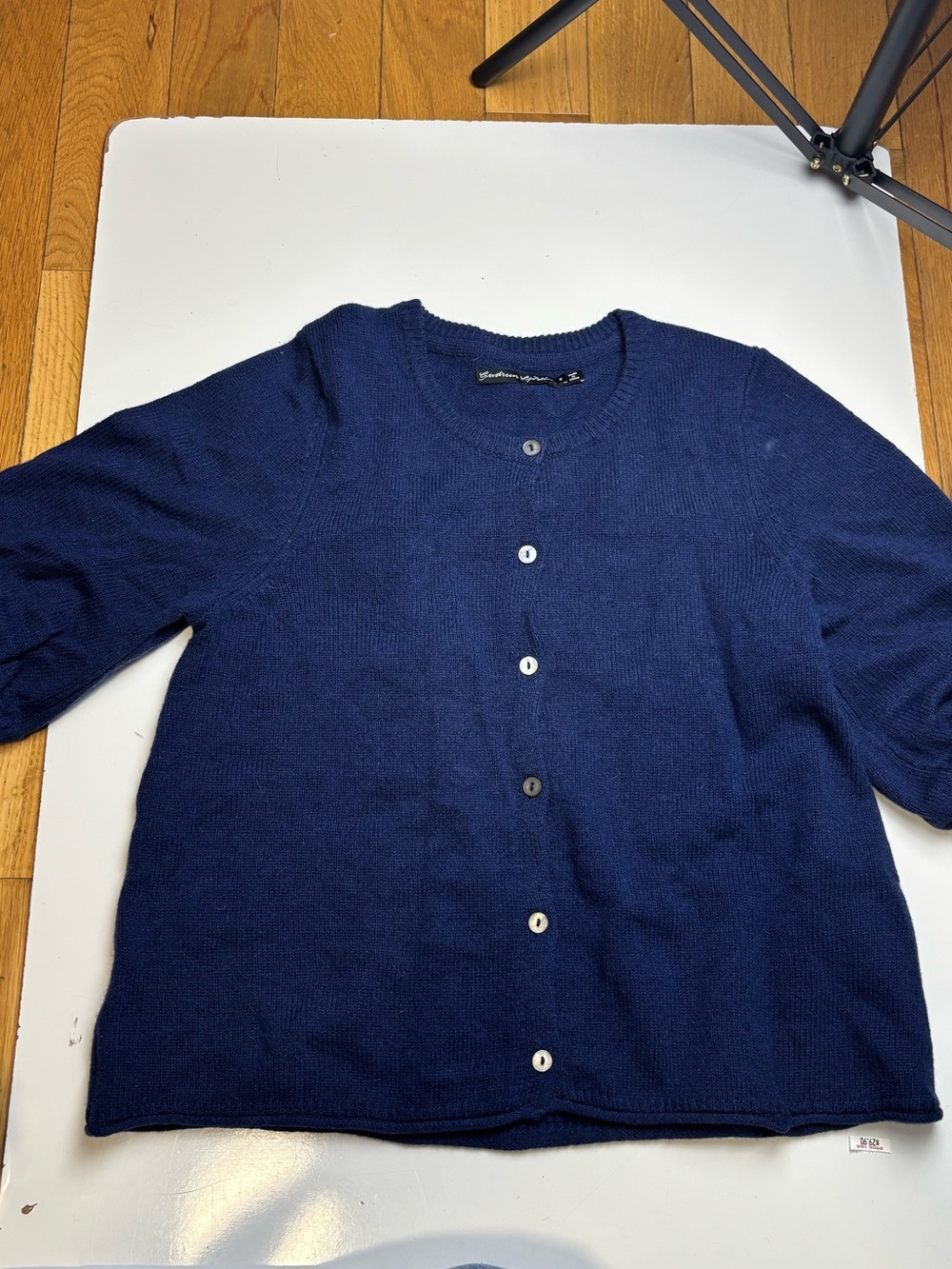 Gudrun‎ Sjoden wool blue cardigan sweater sz S
